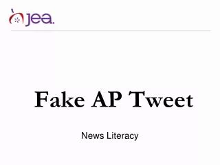 Fake AP Tweet