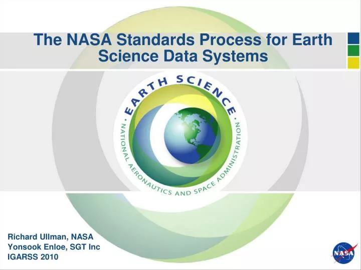 the nasa standards process for earth science data systems
