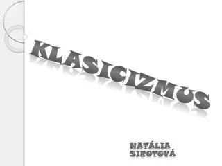 klasicizmus