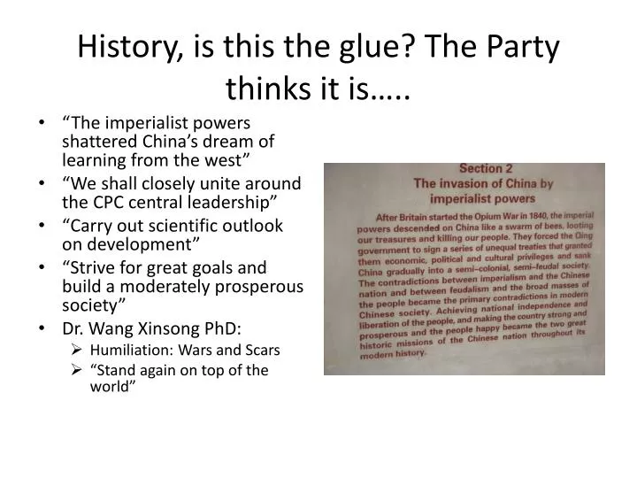 history is this the glue the party thinks it is