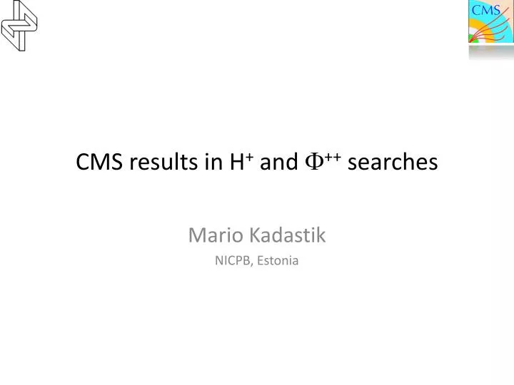 cms results in h and f searches