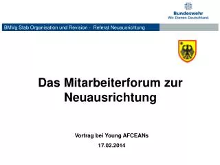 das mitarbeiterforum zur neuausrichtung