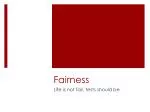 Fairness - slide 1