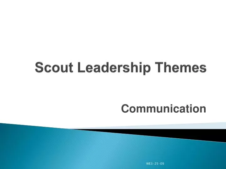 scout leadership themes