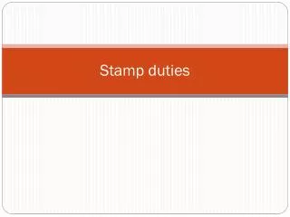 stamp duties