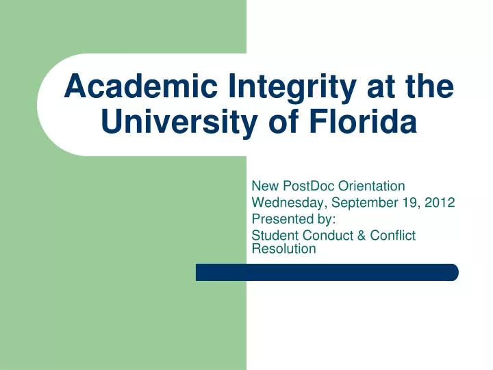 academic integrity at the university of florida