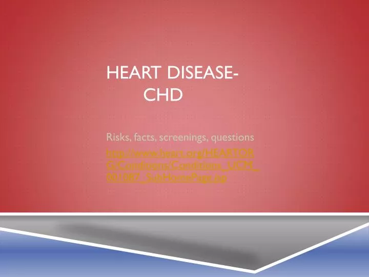 heart disease chd