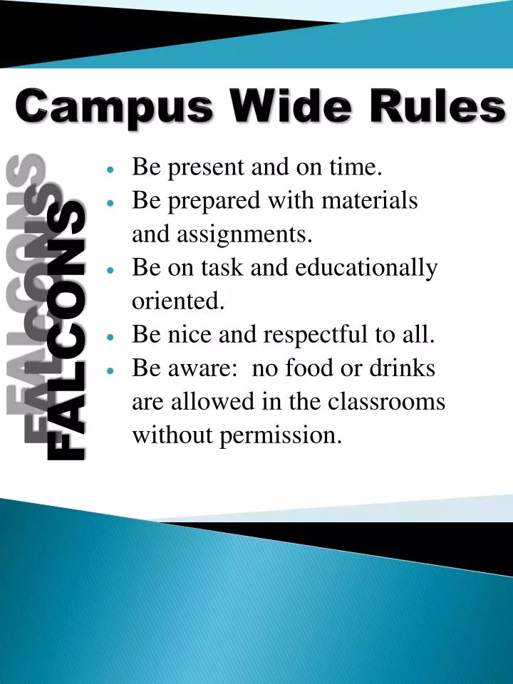 campus wide rules