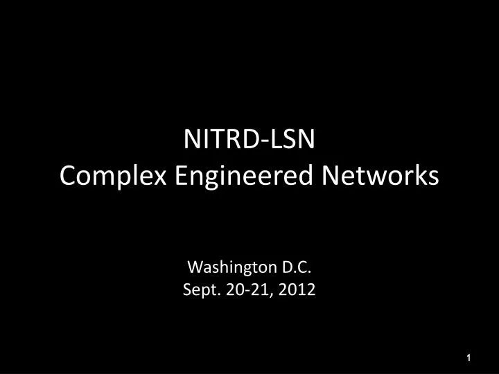 nitrd lsn complex engineered networks