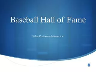 Baseball Hall of Fame