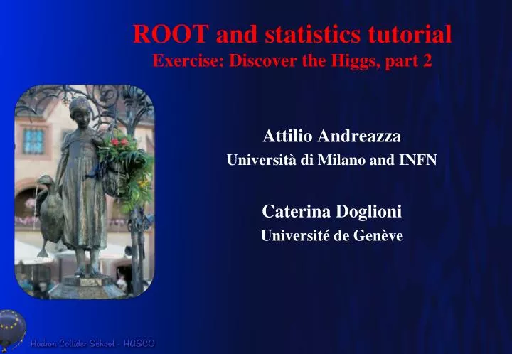 root and statistics tutorial exercise discover the higgs part 2