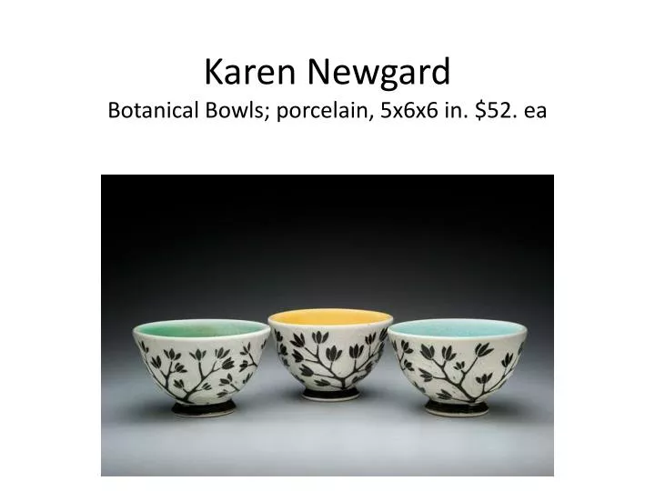 karen newgard botanical bowls porcelain 5x6x6 in 52 ea