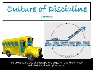 Culture of Discipline C hapter 6