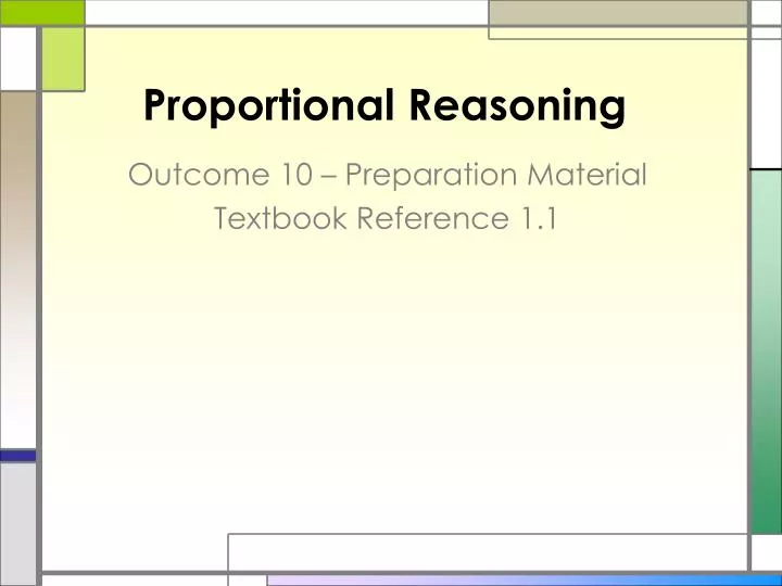 proportional reasoning