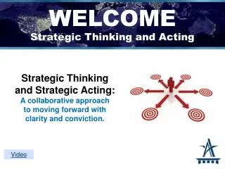WELCOME Strategic Thinking and Acting
