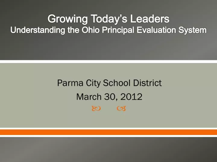 growing today s leaders understanding the ohio principal evaluation system