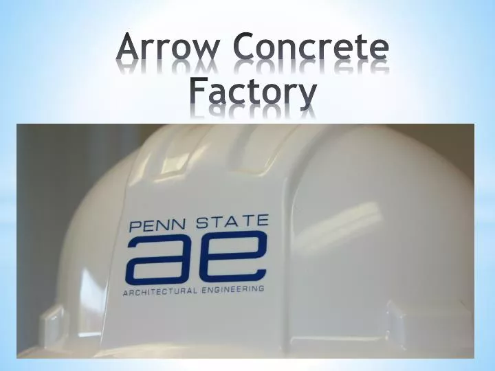arrow concrete factory