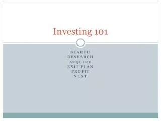 Investing 101