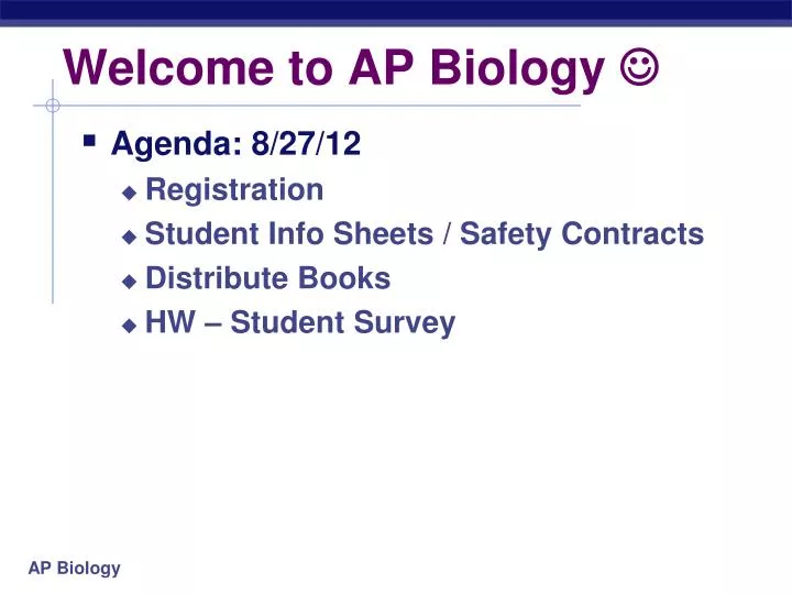 welcome to ap biology