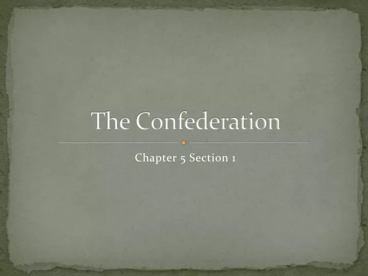 the confederation