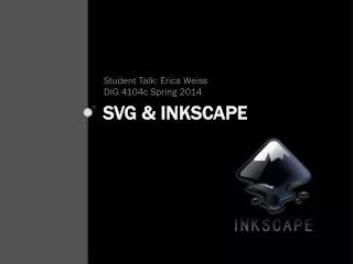 SVG &amp; Inkscape