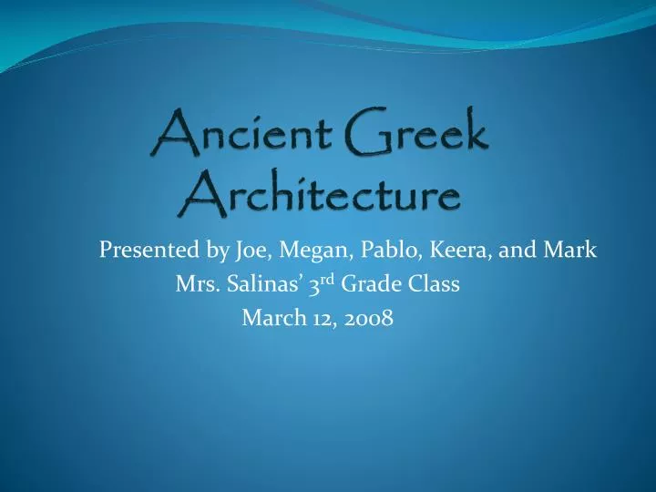 ancient greek architecture