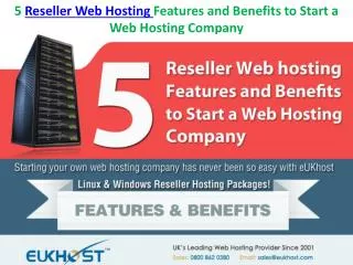 5 Reseller Web Hosting Features and Benefits to Start a Web