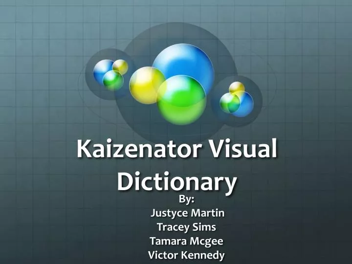 kaizenator visual dictionary