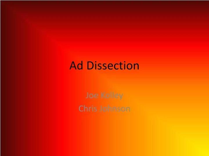 ad dissection