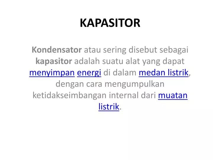 kapasitor