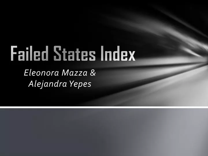 failed states index