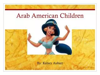 Arab American Children