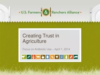 Creating Trust in Agriculture