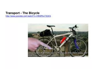 Transport - The Bicycle youtube/watch?v=H9GR5uT3QCk