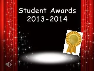 Student Awards 2013-2014