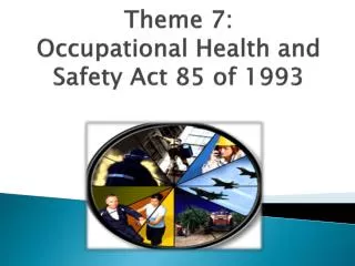 Theme 7: Occupational Health and Safety Act 85 of 1993