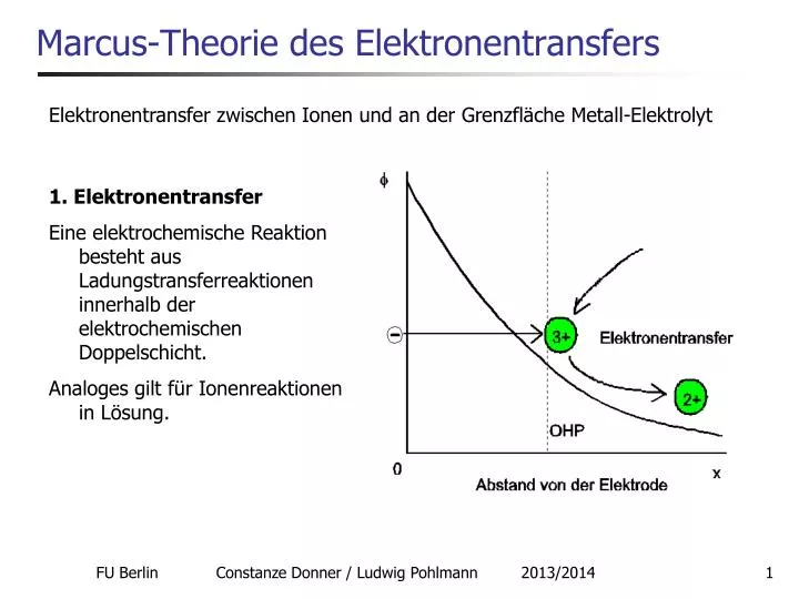 marcus theorie des elektronentransfers