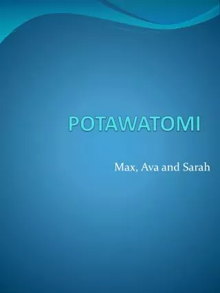 POTAWATOMI