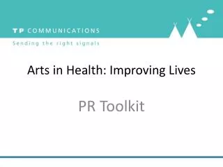 Arts in Health: Improving Lives