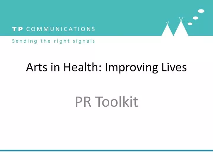 arts in health improving lives