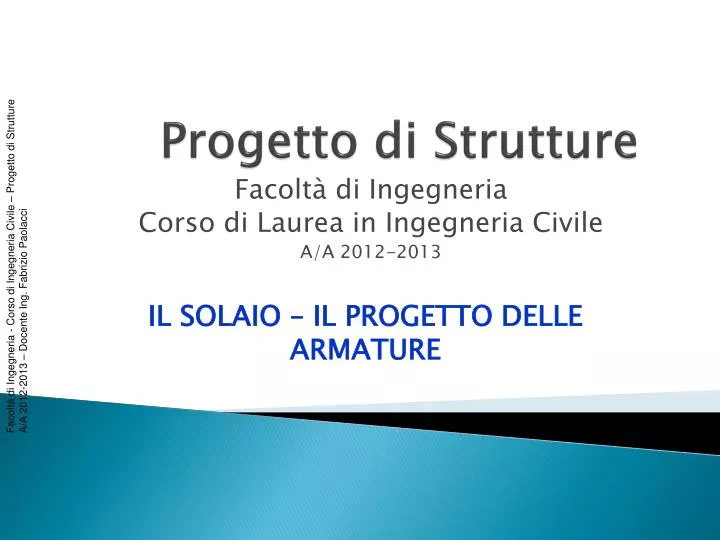 progetto di strutture