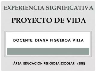 experiencia significativa