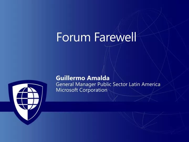 forum farewell
