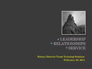 Leadership relationships service