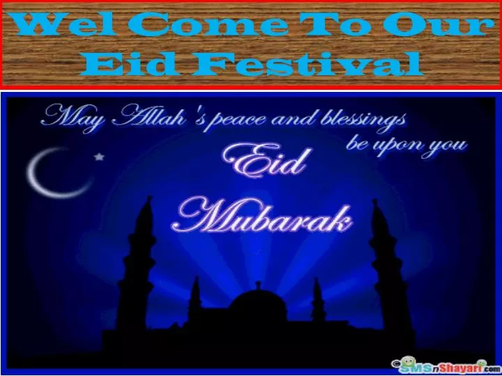 wel come to our eid festival