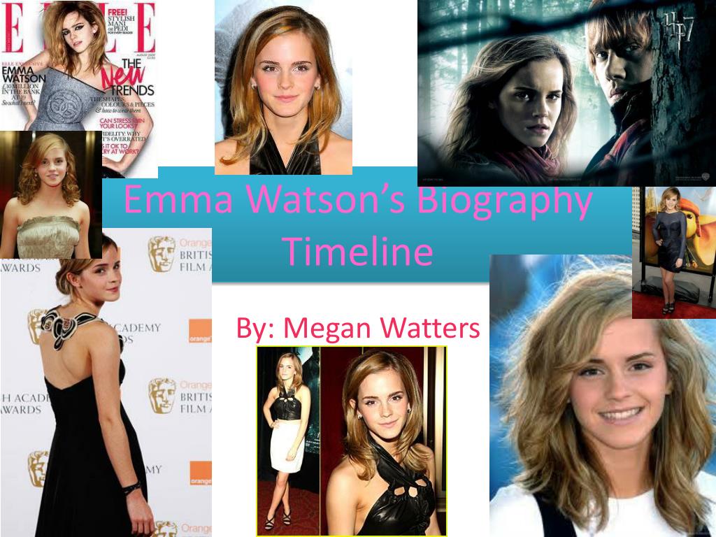 PPT Emma Watson’s Biography Timeline PowerPoint Presentation, free