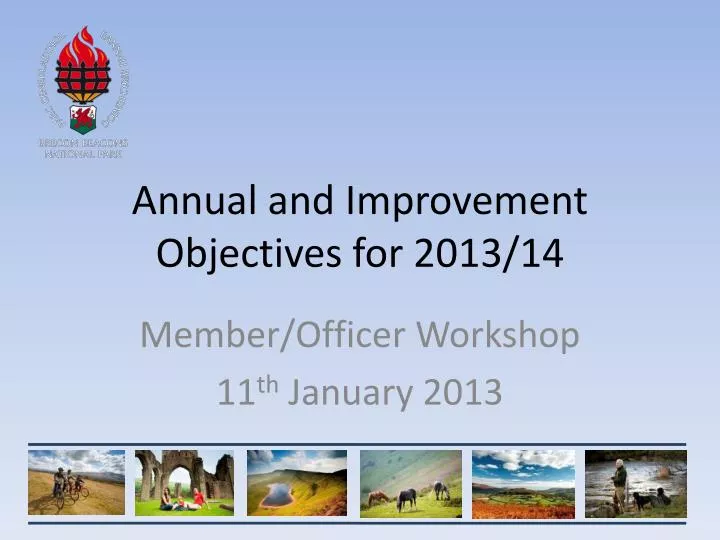 annual and improvement objectives for 2013 14
