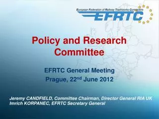 Policy and Research Committee