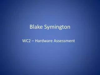 Blake Symington
