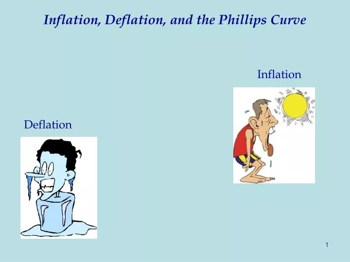 inflation deflation and the phillips curve